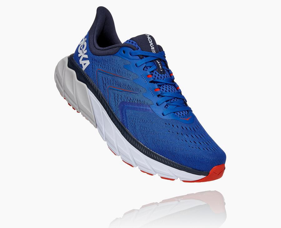 Hoka One One Tenisky Panske Modre - Arahi 5 - 36910-PTNV